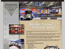Tablet Screenshot of henrysgarage.net